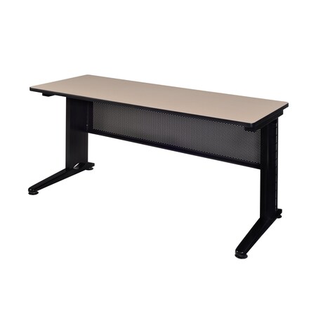 Fusion Rectangle Training Table, 72" W, 29" H, Laminate Top, Beige MFTT7224BE
